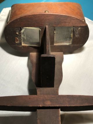 Vintage Antique Wood Stereoscope Viewer Circa 1883