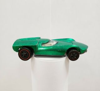 Rare Vintage Green 1968 Turbofire Redline Hotwheels Car Toy Old Estate Find