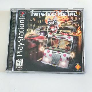 Twisted Metal (sony Playstation 1,  1995) Ps1 Black Label Jewel Case Variant Rare