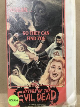 Return Of The Evil Dead 1973 (1988 Bingo Video) Horror Tony Kendall Rare Htf