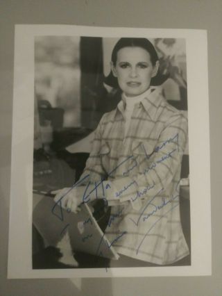 Gloria Vanderbilt Rare Vintage Autographed 8 X 10 Photo