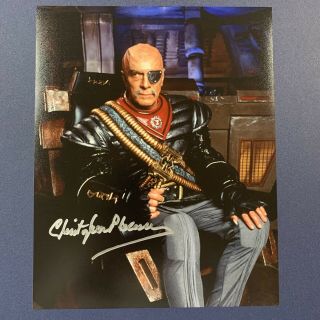 Christopher Plummer Signed 8x10 Photo Actor Autographed Star Trek Show Rare