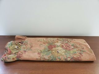 Vintage Rare Ralph Lauren Full Maura Floral Flat Ruffled Bed Sheet