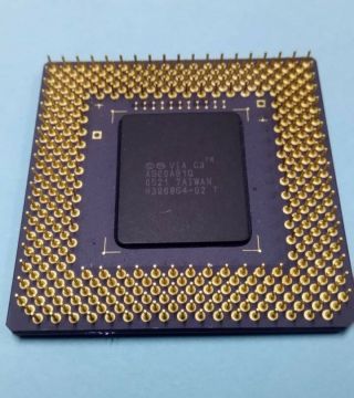 Rare ceramic CPU VIA C3 1000 Mhz,  1.  45V.  370 Socket.  and. 2
