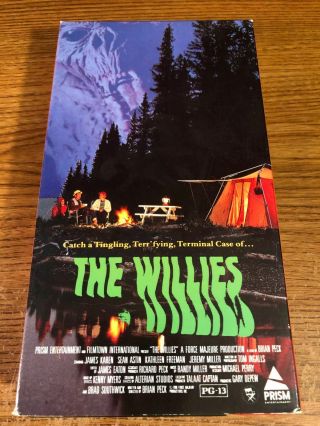 The Willies Vhs Vcr Video Tape Movie Jeremy Miller Sean Astin Prism Rare