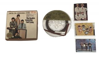 Beatles Yesterday And Today 5” Stereo Tape 4 Track Ips 3 3/4 & Cards Rare
