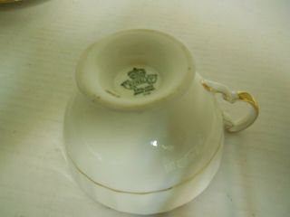 AYNSLEY CUP AND SAUCER FLORAL GOLD TRIM 2