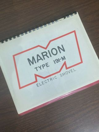 Marion Power Shovel 191 - M Shovel - Vintage Rare Sales Book Detailed 1970s