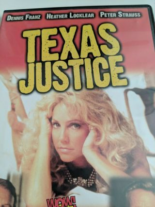 Texas Justice Dvd - Heather Locklear,  Peter Strauss - Slim Case - Rare Oop