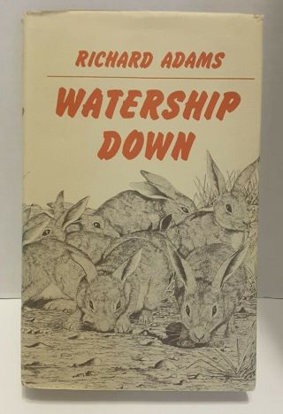 Watership Down Book By Richard Adams (1972,  Hardcover) With Rare Dust Jacket