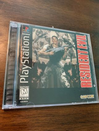 Resident Evil Black Label Jewel Case Variant Rare Sony Playstation Ps1