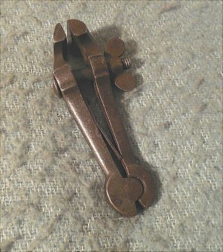 Antique Small 4 " Steel Hand Vise German Made Machinist Jeweler Blacksmith