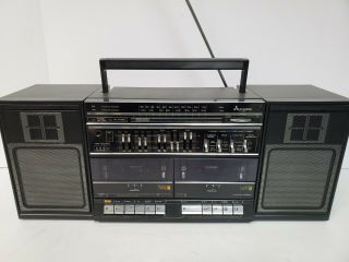 Rare Vintage Mitsubishi Tx - 67 Stereo Boombox Cassette And Vgc