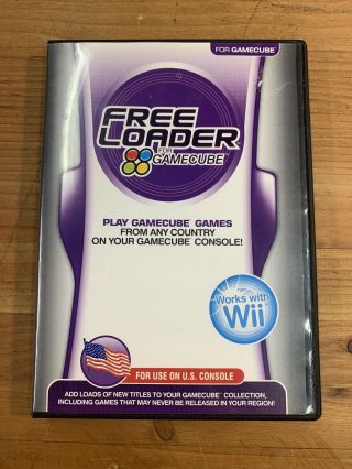 Freeloader Nintendo Gamecube Wii Enabler Rare Video Game Disc W/ Box Datel