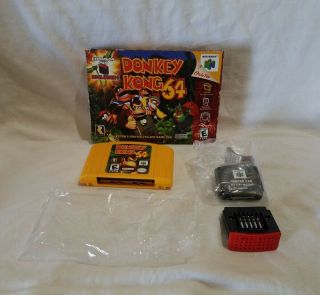 Vintage 1997 N64 Game Donkey Kong 64 Collectors Edition Rare