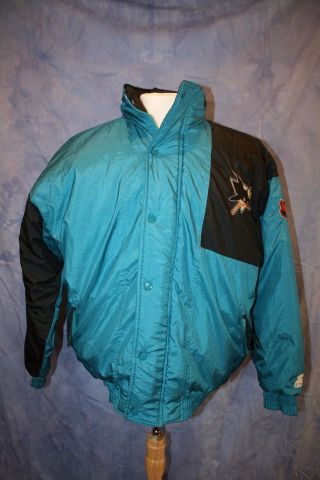 Vintage Starter San Jose Sharks Coat Jacket Nhl Hockey Logo Rare 90s Large Mens