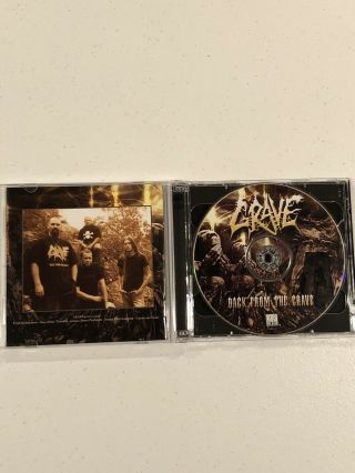 GRAVE Back From The Grave CD 2002 Century Media RARE 3