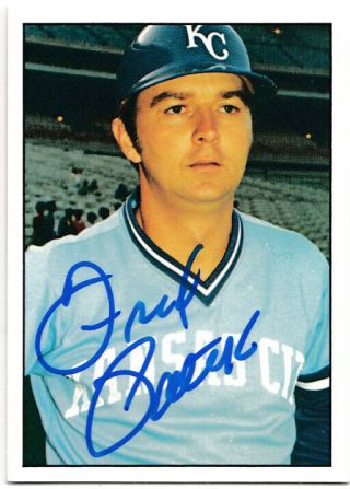 Freddie Patek (tough Autograph) 1975 Sspc Kansas City Royals Signed Card Rare