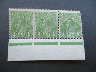 Kgv Stamps: 1d Green Varieties - Rare (h143)