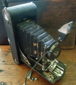 Antique Kodak No.  3 - A Autographic Folding Camera With Leather Case Non -