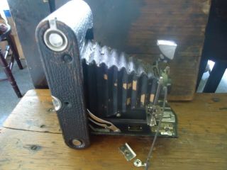 Antique Kodak No.  3 - A Autographic Folding Camera With Leather Case Non - 2