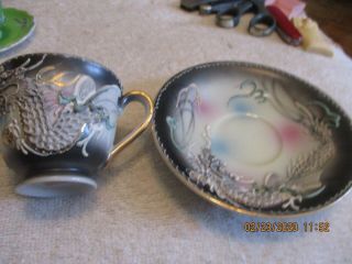 CUP AND SAUCER DRAGON WEAR MADE IN OCCUPIED JAPAN 2