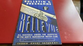 Belle Vue Aces - - Champs Of North - - Speedway Programme - - - 25th September 1937 - - Rare