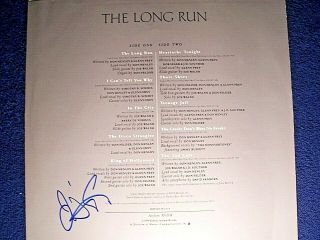 The Eagles J.  D.  Souther " The Long Run " Signed Autographed Album Insert Rare