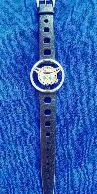 1970 ' s Vintage FORD PINTO Steering wheel WATCH Race Old School NOT RARE 2