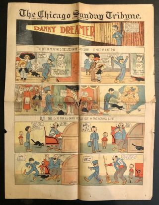 Antique Oct.  17,  1909 Chicago Sunday Tribune Newspaper Comic,  Rare Bill And Budd