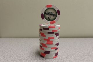 20 Paulson Dover Downs Hotel & Casino $1 Casino Poker Chip - Rarely Up