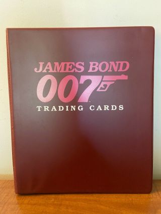 Eclipse James Bond 007 Rare Maroon Red Trading Card Ring Binder 1993