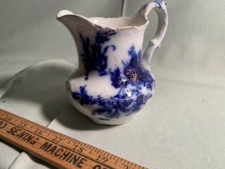 Flow Blue small pitcher, 2