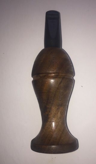 Rare Collectible - Turned Wood Crow Call By.  “ Joe Ott “ Erie.  Pa