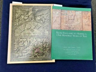 2 Rare Books On Arts & Crafts Pottery Tiles.  Greueby.  Low Art Tiles.  Marblehead