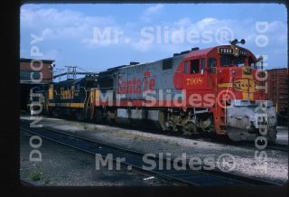 Slide Atsf Santa Fe Rare & Unique U28cg W/freight 7908 & 2