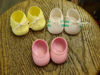 Vintage Cabbage Patch Kids Shoes And Ideal Nursery Shoes 3 Pair