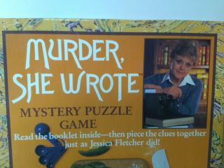 Murder She Wrote Mystery Puzzle Game Recipe for Murder RARE 1984 - 18 X 24 2