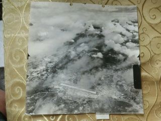 Rare Ww2 Us Aerial Bombing Photo China Hubei Province Wuhan Tien Ho Airdrome 天河