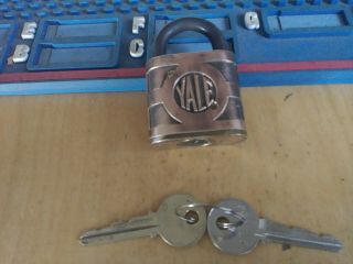 antique/vintage yale 840 padlock w/key pre 1925 273954 3