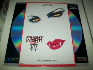 Fright Night Part Ii Laserdisc Ld Very Rare Scary 2 Two