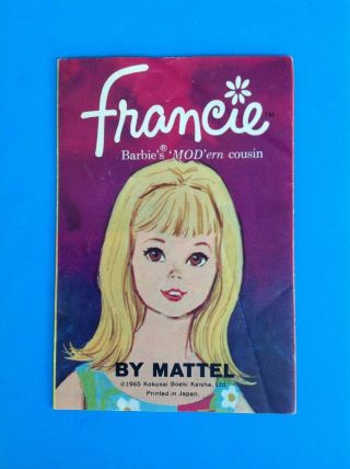 Vintage Barbie Francie Booklet/pamphlet 1966