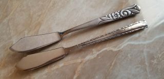 2 Antique,  Vintage Collectible Knives 6.  5 " Stainless - Supreme,  National,  Japan