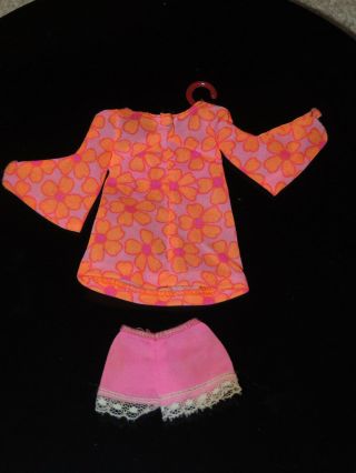 Vintage Barbie Clothes Doll Outfit 1969 Pj Outfit 1113