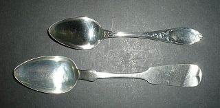 Hotchkiss & Schreuder Spoons - Coin Silver - 1850’s - Scrap Price