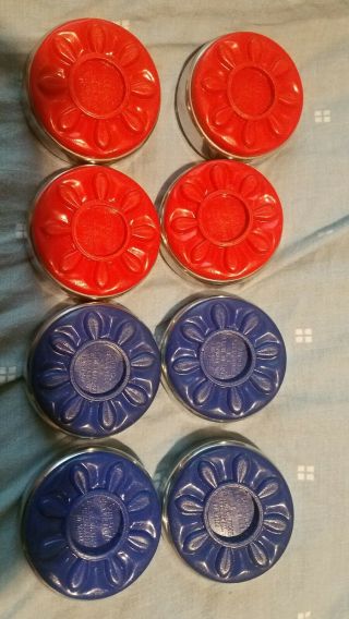 Sun - Glo Vintage Replacement Shuffleboard Weights Set Of 8 Very Rare.