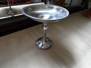 Vintage Gorham No.  1101 Sterling Silver Pedestal Candy Dish 5 - 7/8 " Tall