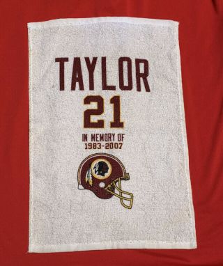 2007 Sean Taylor Memorial Washington Redskins 21 Stadium Rally Towel Very Rare