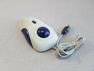 Vintage Rare Kensiko Trackball Marble Mouse USB 2