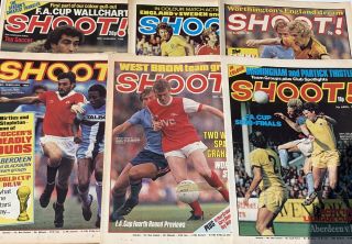 Joblot 10 X Rare Vintage Shoot Football Magazines From Late 1970’s & Early 80’s